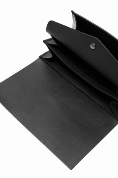 Load image into Gallery viewer, ISAMU KATAYAMA BACKLASH LONG FOLD WALLET / GUIDI OILED-CALF (BLACK)