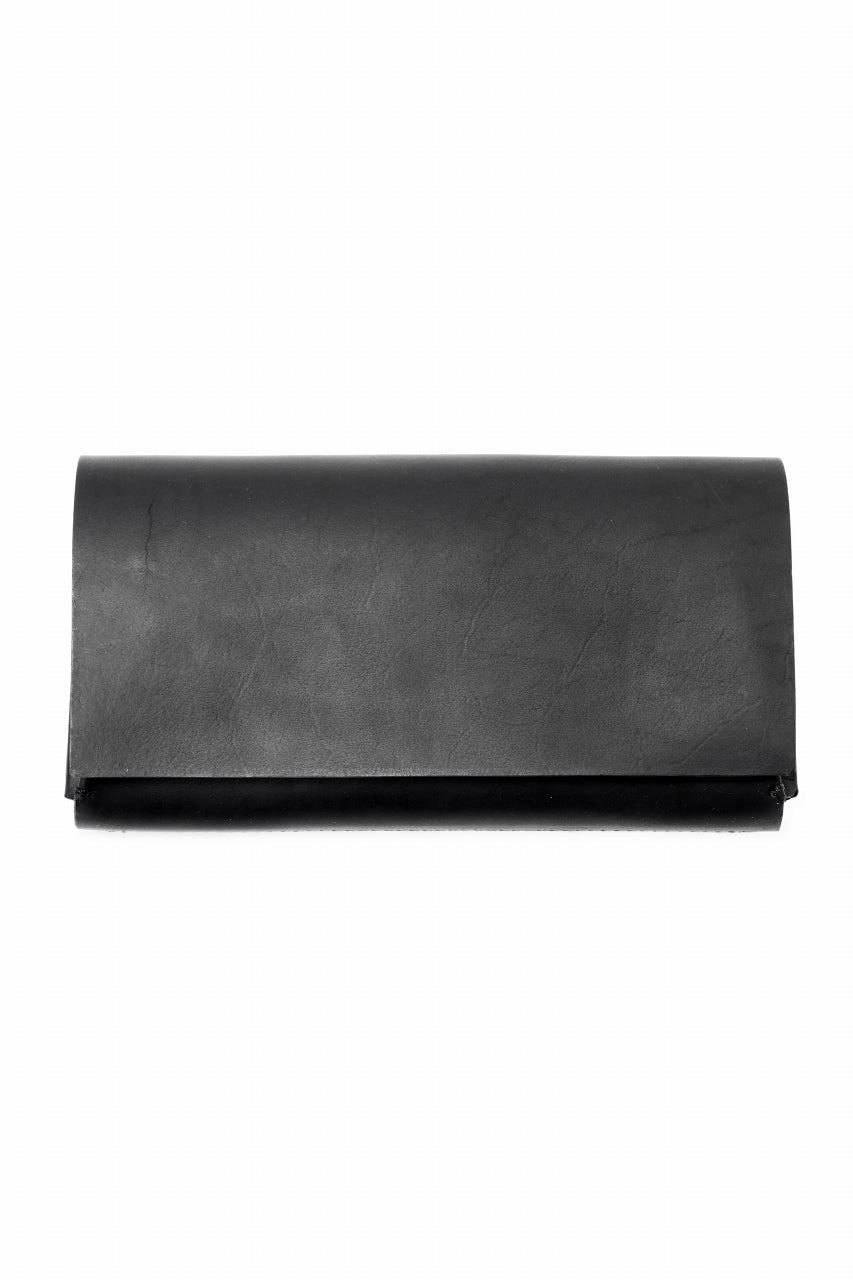 Load image into Gallery viewer, ISAMU KATAYAMA BACKLASH LONG FOLD WALLET / GUIDI OILED-CALF (BLACK)