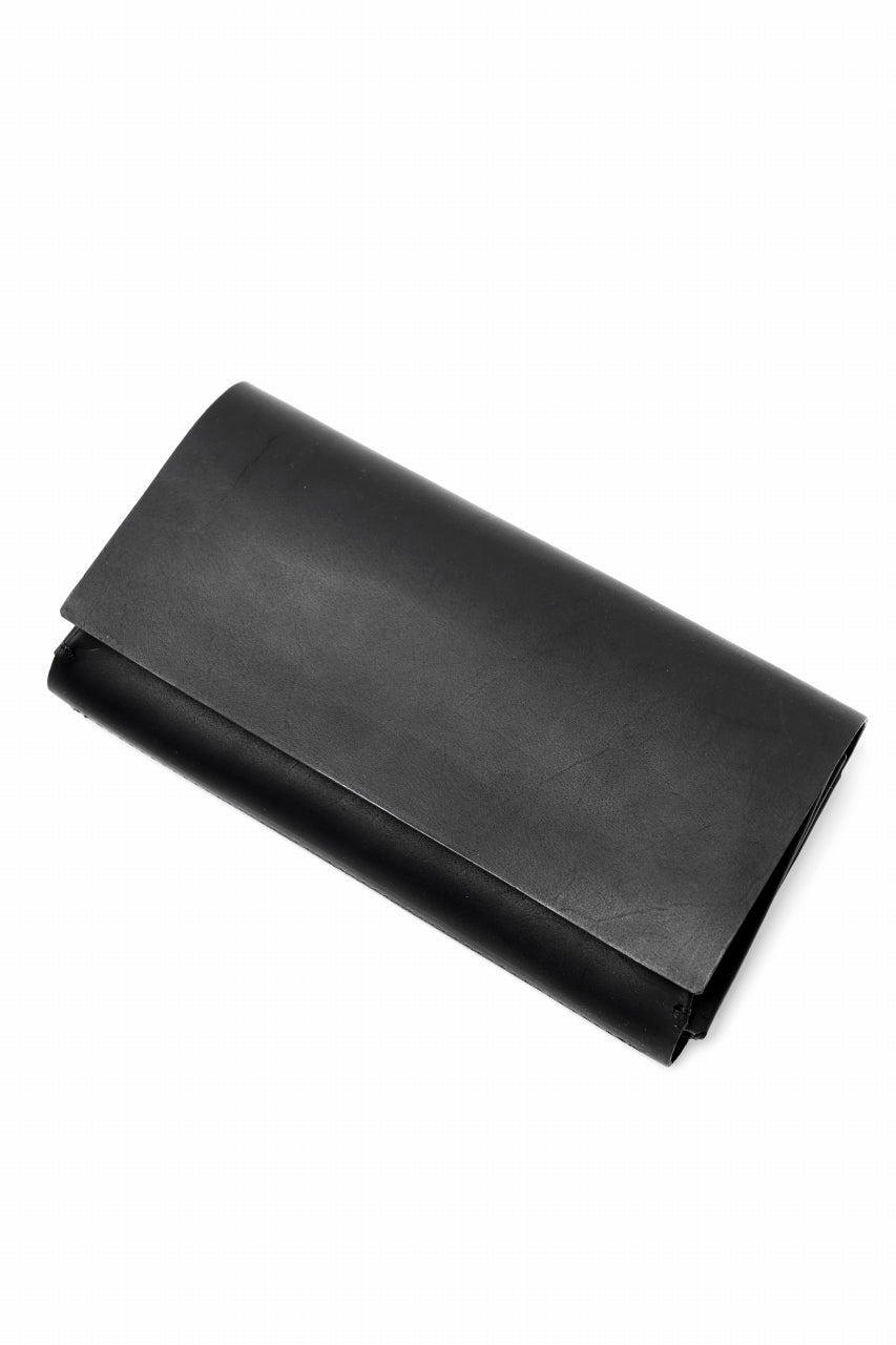 Load image into Gallery viewer, ISAMU KATAYAMA BACKLASH LONG FOLD WALLET / GUIDI OILED-CALF (BLACK)
