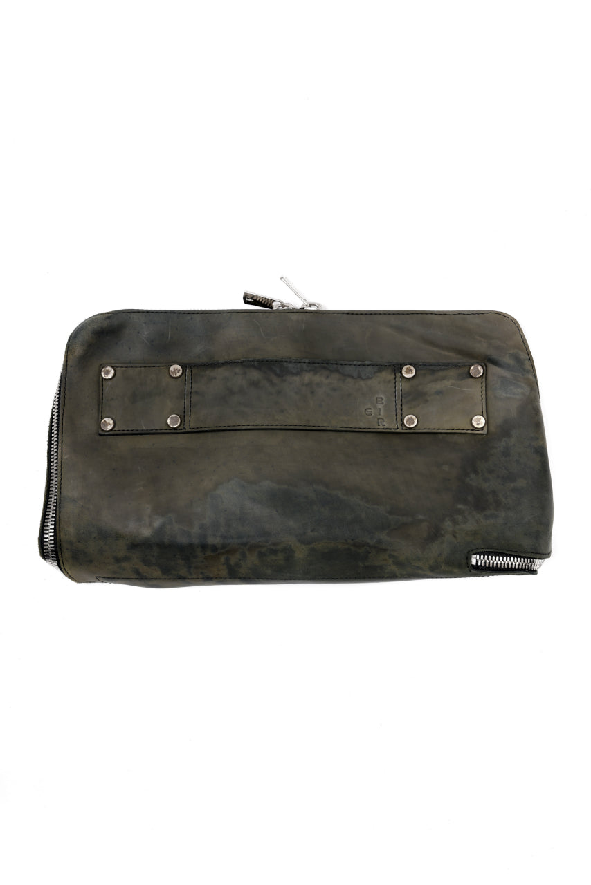 画像をギャラリービューアに読み込む, ierib onepiece clutch-bag / Marble Culatta (BLACK #C)