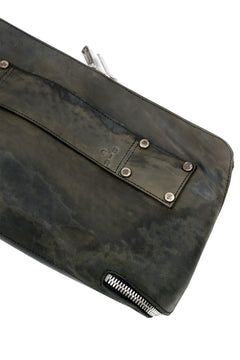 画像をギャラリービューアに読み込む, ierib onepiece clutch-bag / Marble Culatta (BLACK #C)