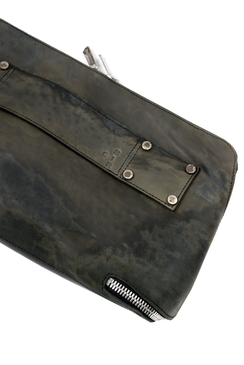 画像をギャラリービューアに読み込む, ierib onepiece clutch-bag / Marble Culatta (BLACK #C)