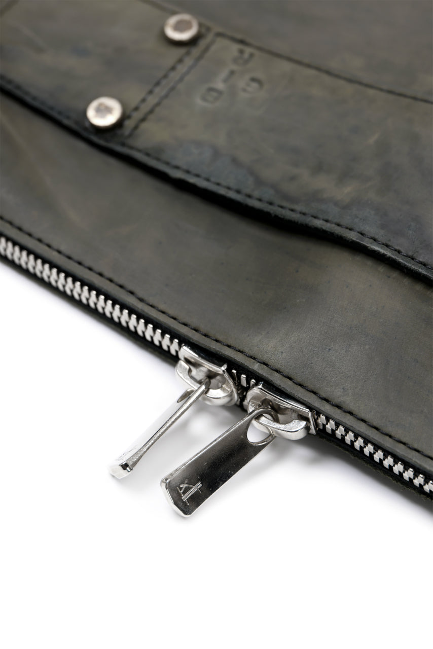 画像をギャラリービューアに読み込む, ierib onepiece clutch-bag / Marble Culatta (BLACK #C)