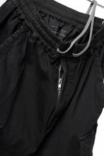 画像をギャラリービューアに読み込む, A.F ARTEFACT EASY SARROUEL CARGO PANTS / HI-STRETCH DENIM (BLACK)
