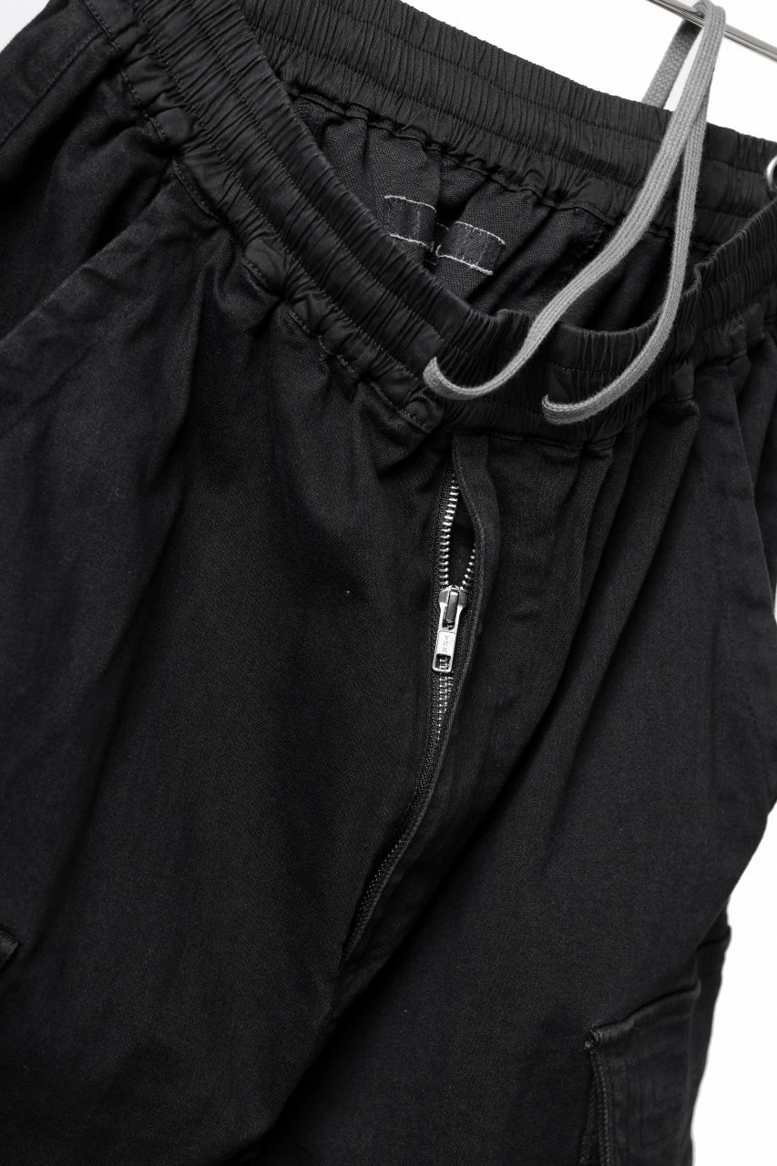 画像をギャラリービューアに読み込む, A.F ARTEFACT EASY SARROUEL CARGO PANTS / HI-STRETCH DENIM (BLACK)