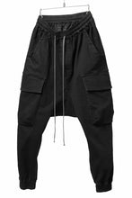 画像をギャラリービューアに読み込む, A.F ARTEFACT EASY SARROUEL CARGO PANTS / HI-STRETCH DENIM (BLACK)