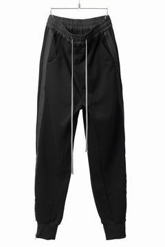 画像をギャラリービューアに読み込む, A.F ARTEFACT ZIPPER CUFF PANTS / COTTON SWEAT (BLACK)