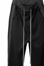 画像をギャラリービューアに読み込む, A.F ARTEFACT ZIPPER CUFF PANTS / COTTON SWEAT (BLACK)