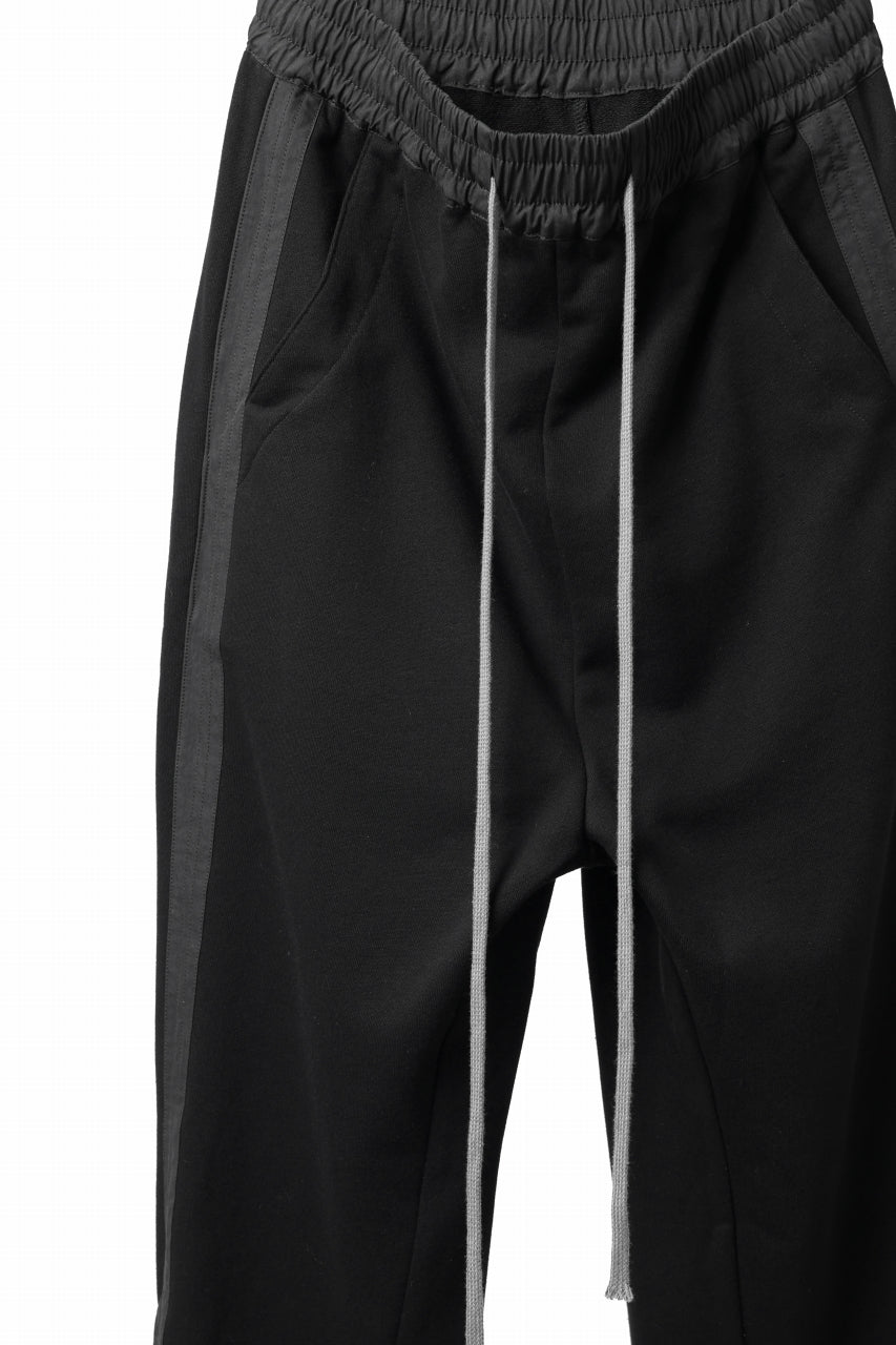 画像をギャラリービューアに読み込む, A.F ARTEFACT ZIPPER CUFF PANTS / COTTON SWEAT (BLACK)