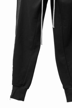 画像をギャラリービューアに読み込む, A.F ARTEFACT ZIPPER CUFF PANTS / COTTON SWEAT (BLACK)