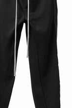 画像をギャラリービューアに読み込む, A.F ARTEFACT ZIPPER CUFF PANTS / COTTON SWEAT (BLACK)