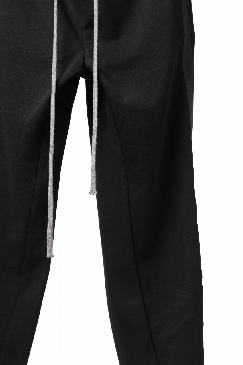 画像をギャラリービューアに読み込む, A.F ARTEFACT ZIPPER CUFF PANTS / COTTON SWEAT (BLACK)