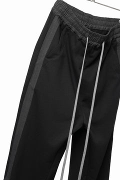 画像をギャラリービューアに読み込む, A.F ARTEFACT ZIPPER CUFF PANTS / COTTON SWEAT (BLACK)