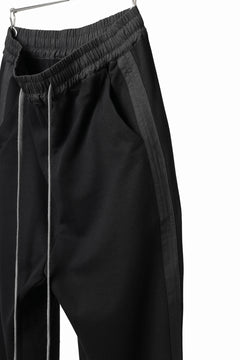 画像をギャラリービューアに読み込む, A.F ARTEFACT ZIPPER CUFF PANTS / COTTON SWEAT (BLACK)