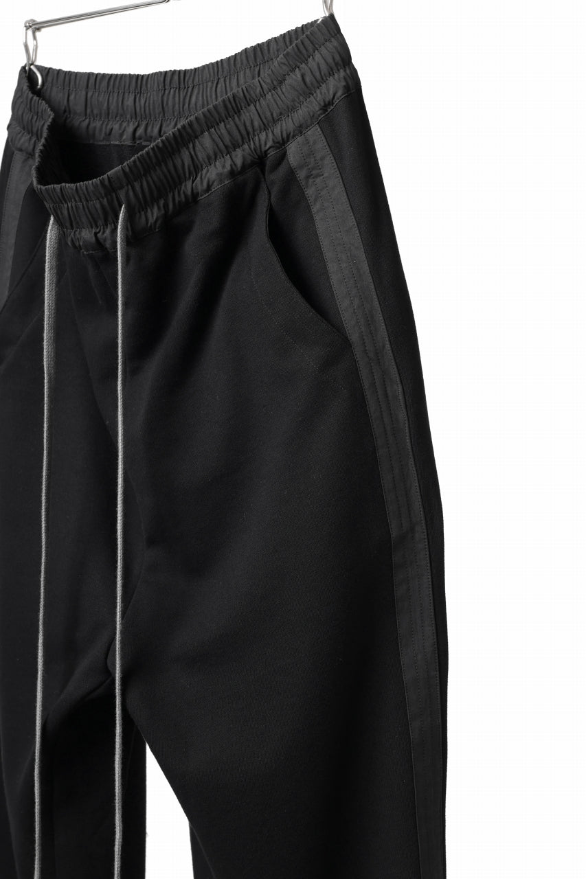 画像をギャラリービューアに読み込む, A.F ARTEFACT ZIPPER CUFF PANTS / COTTON SWEAT (BLACK)