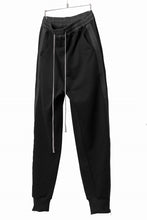 画像をギャラリービューアに読み込む, A.F ARTEFACT ZIPPER CUFF PANTS / COTTON SWEAT (BLACK)