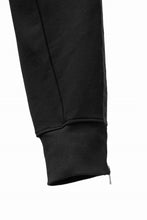 画像をギャラリービューアに読み込む, A.F ARTEFACT ZIPPER CUFF PANTS / COTTON SWEAT (BLACK)