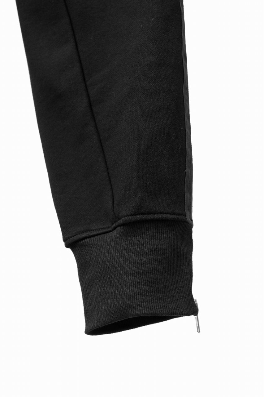 画像をギャラリービューアに読み込む, A.F ARTEFACT ZIPPER CUFF PANTS / COTTON SWEAT (BLACK)