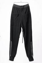 画像をギャラリービューアに読み込む, A.F ARTEFACT ZIPPER CUFF PANTS / COTTON SWEAT (BLACK)