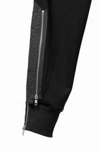 画像をギャラリービューアに読み込む, A.F ARTEFACT ZIPPER CUFF PANTS / COTTON SWEAT (BLACK)