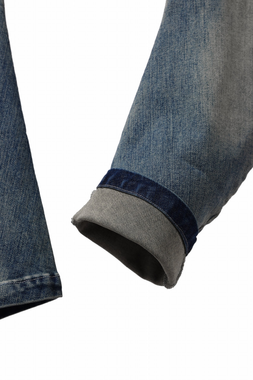 画像をギャラリービューアに読み込む, A.F ARTEFACT FLAP-DETAIL SLIM CARGO PANTS / FADED AGEING DENIM (BLUE)
