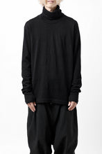 画像をギャラリービューアに読み込む, KLASICA SMOKE SMOOTH TURTLE NECK PULL / JACQUARD KNIT JERSEY (BLACK)