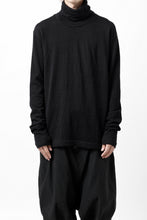 画像をギャラリービューアに読み込む, KLASICA SMOKE SMOOTH TURTLE NECK PULL / JACQUARD KNIT JERSEY (BLACK)