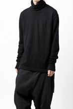 画像をギャラリービューアに読み込む, KLASICA SMOKE SMOOTH TURTLE NECK PULL / JACQUARD KNIT JERSEY (BLACK)