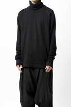 画像をギャラリービューアに読み込む, KLASICA SMOKE SMOOTH TURTLE NECK PULL / JACQUARD KNIT JERSEY (BLACK)