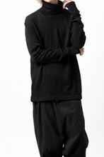 画像をギャラリービューアに読み込む, KLASICA SMOKE SMOOTH TURTLE NECK PULL / JACQUARD KNIT JERSEY (BLACK)