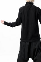 画像をギャラリービューアに読み込む, KLASICA SMOKE SMOOTH TURTLE NECK PULL / JACQUARD KNIT JERSEY (BLACK)