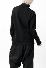 画像をギャラリービューアに読み込む, KLASICA SMOKE SMOOTH TURTLE NECK PULL / JACQUARD KNIT JERSEY (BLACK)