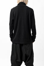 画像をギャラリービューアに読み込む, KLASICA SMOKE SMOOTH TURTLE NECK PULL / JACQUARD KNIT JERSEY (BLACK)