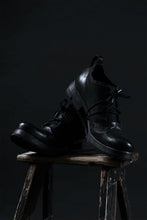 画像をギャラリービューアに読み込む, BORIS BIDJAN SABERI HORSE LEATHER DERBY SHOES / WASHED & HAND-TREATED "SHOE1-SIN" (BLACK)