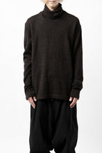 画像をギャラリービューアに読み込む, KLASICA SMOKE SMOOTH TURTLE NECK PULL / JACQUARD KNIT JERSEY (DARK OLIVE)