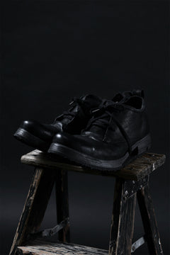 画像をギャラリービューアに読み込む, BORIS BIDJAN SABERI HORSE LEATHER DERBY SHOES / WASHED & HAND-TREATED "SHOE1-SIN" (BLACK)