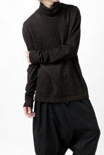 画像をギャラリービューアに読み込む, KLASICA SMOKE SMOOTH TURTLE NECK PULL / JACQUARD KNIT JERSEY (DARK OLIVE)