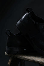 画像をギャラリービューアに読み込む, BORIS BIDJAN SABERI HORSE LEATHER DERBY SHOES / WASHED & HAND-TREATED "SHOE1-SIN" (BLACK)