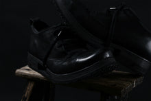 画像をギャラリービューアに読み込む, BORIS BIDJAN SABERI HORSE LEATHER DERBY SHOES / WASHED & HAND-TREATED "SHOE1-SIN" (BLACK)