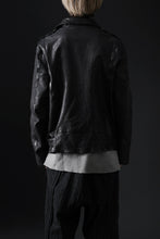 画像をギャラリービューアに読み込む, ISAMU KATAYAMA BACKLASH DOUBLE RIDERS JACKET "RELAX" / GARMENT WASHED JP CALF (BLACK)