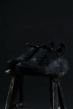 画像をギャラリービューアに読み込む, BORIS BIDJAN SABERI HORSE LEATHER LOW CUT SNEAKER / WASHED AND HAND TREATED "BAMBA2.1" (BLACK)