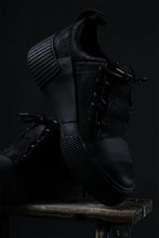 画像をギャラリービューアに読み込む, BORIS BIDJAN SABERI HORSE LEATHER LOW CUT SNEAKER / WASHED &amp; HAND TREATED &quot;BAMBA2.1-SIN&quot; (BLACK)