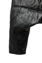 画像をギャラリービューアに読み込む, PAL OFFNER HANG LOOSE TROUSERS / LAMB LEATHER (BLACK)