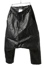 画像をギャラリービューアに読み込む, PAL OFFNER HANG LOOSE TROUSERS / LAMB LEATHER (BLACK)