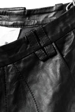 画像をギャラリービューアに読み込む, PAL OFFNER HANG LOOSE TROUSERS / LAMB LEATHER (BLACK)