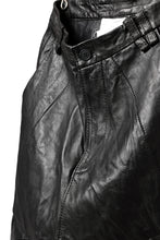 画像をギャラリービューアに読み込む, PAL OFFNER HANG LOOSE TROUSERS / LAMB LEATHER (BLACK)