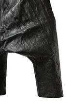 画像をギャラリービューアに読み込む, PAL OFFNER HANG LOOSE TROUSERS / LAMB LEATHER (BLACK)