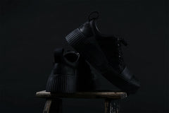 画像をギャラリービューアに読み込む, BORIS BIDJAN SABERI HORSE LEATHER LOW CUT SNEAKER / WASHED AND HAND TREATED "BAMBA2.1" (BLACK)