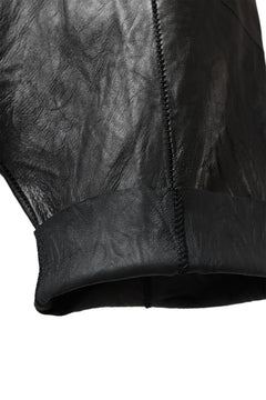 画像をギャラリービューアに読み込む, PAL OFFNER HANG LOOSE TROUSERS / LAMB LEATHER (BLACK)