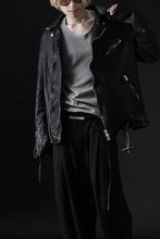 画像をギャラリービューアに読み込む, ISAMU KATAYAMA BACKLASH DOUBLE RIDERS JACKET "RELAX" / GARMENT WASHED JP CALF (BLACK)